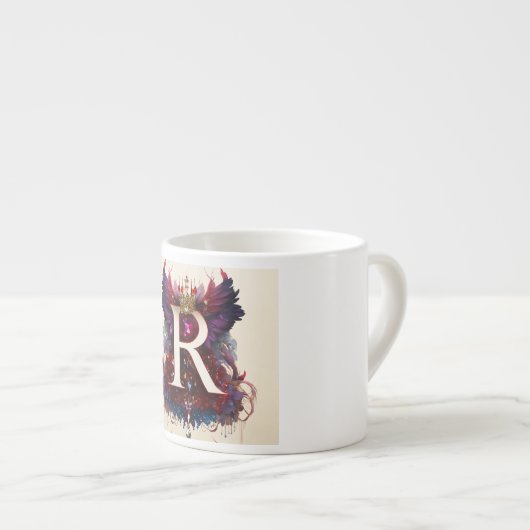 R Logo Print Designer Espresso Mok (Voorkant rechts)