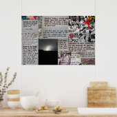 r.m. drake quotes en illustraties op een poster (Keuken)