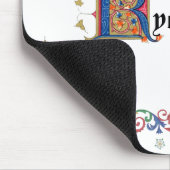 R middeleval Mousepad Muismat (Hoek)