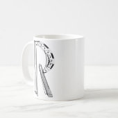 "R"-Mok Koffiemok (Voorkant links)