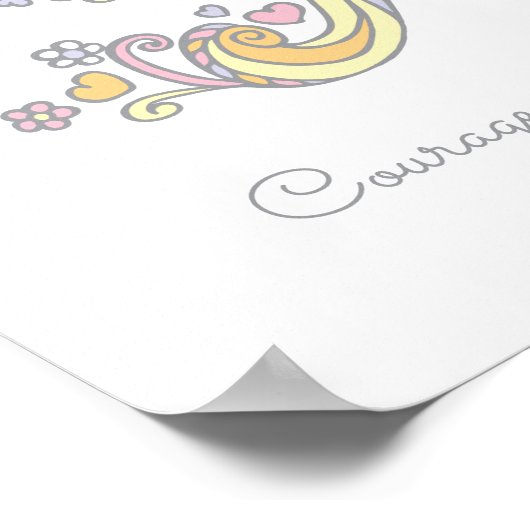 R monogram art Riley meisjes naam en betekenis pos Poster (Hoek)