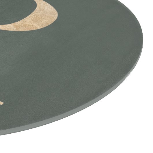 R Monogram Floral Aangepast Snijplank (Hoek)