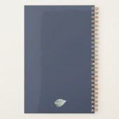 R Monogram Floral Aangepaste Planner (Achterkant)