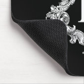 R Monogram Initiaal Muismat (Hoek)