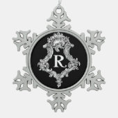 R Monogram Initiaal Ornament (Voorkant)