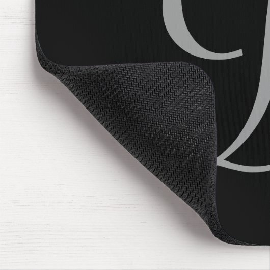 R : Monogram R Elegant Mousepad - letter Initiaal Muismat (Hoek)