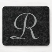 R : Monogram R Elegant Mousepad - letter Initiaal Muismat (Voorkant)