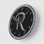R Monogram-ringklok Ronde Klok (Hoek)