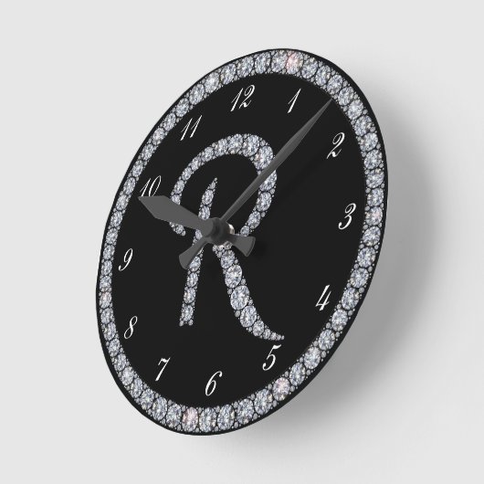 R Monogram-ringklok Ronde Klok (Hoek)