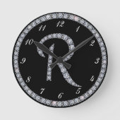 R Monogram-ringklok Ronde Klok (Voorkant)