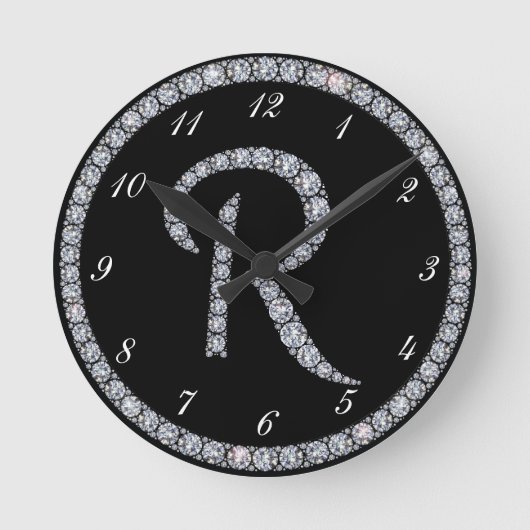 R Monogram-ringklok Ronde Klok (Voorkant)