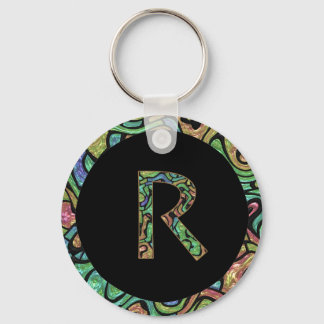 R Monogram Sleutelhanger
