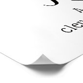 R monogram tangle art Rachel Poster (Hoek)