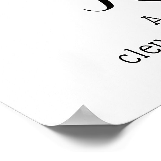 R monogram tangle art Rachel Poster (Hoek)