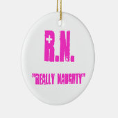 R.N., "ECHT NAUGHTY" KERAMISCH ORNAMENT (Rechts)