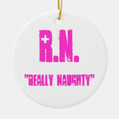 R.N., "ECHT NAUGHTY" KERAMISCH ORNAMENT (Voorkant)
