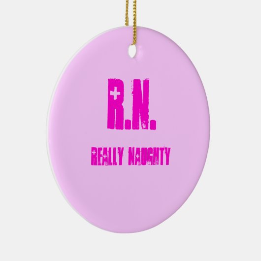 R.N., ECHT NAUGHTY KERAMISCH ORNAMENT (Rechts)