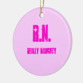R.N., ECHT NAUGHTY KERAMISCH ORNAMENT (Links)