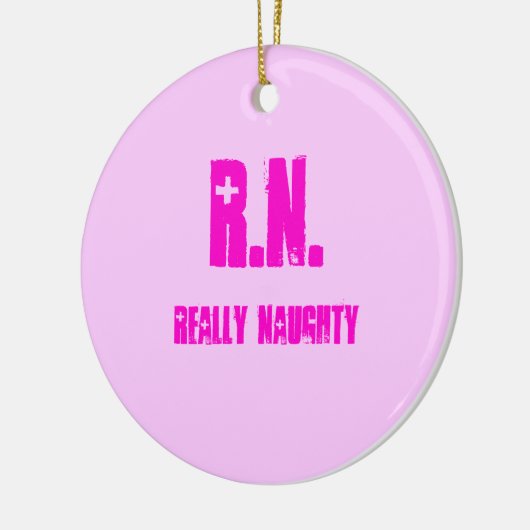 R.N., ECHT NAUGHTY KERAMISCH ORNAMENT (Links)