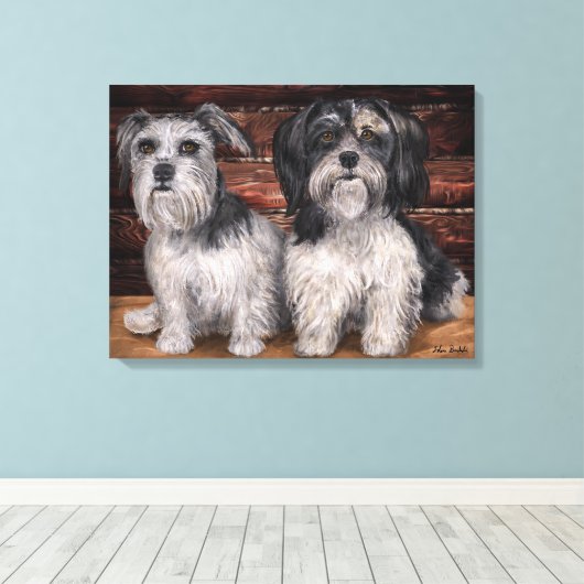 R n H Canvas Afdruk (Insitu (Houten vloer))