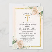 R N Medische Verpleegschool Afstudeerfeest Bloemen Kaart (Voorkant)