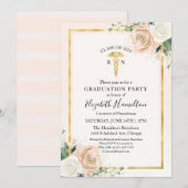 R N Medische Verpleegschool Afstudeerfeest Bloemen Kaart (Voorkant / Achterkant)