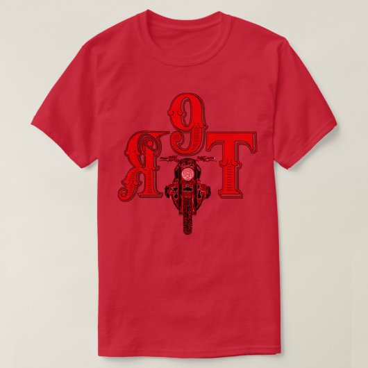 R Ninet zwart-rood T-shirt (Design voorkant)