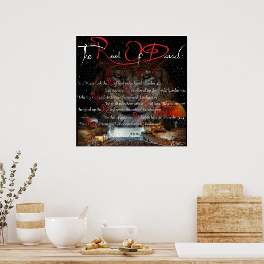 R.O.D. Root van David. Poster (Keuken)
