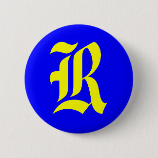 R - OUD ENGELS RONDE BUTTON 5,7 CM