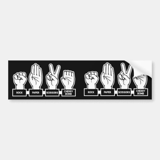 R-P-S-Cherry Bomb Bumpersticker (Voorkant)