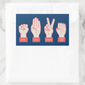 R-P-S-TS RECHTHOEKIGE STICKER (Tas)