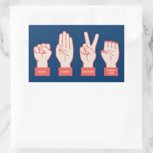 R-P-S-TS RECHTHOEKIGE STICKER (Tas)