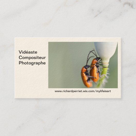 R.P-visitekaartje Visitekaartje (Voorkant)