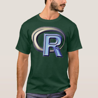 R programmeertaal R logo T-shirt
