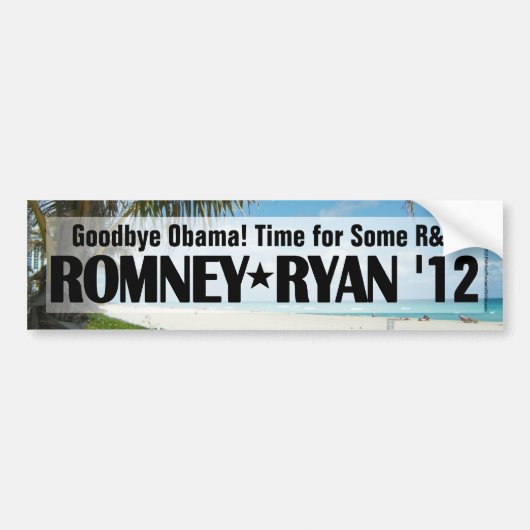R&R Romney/Ryan Bumpersticker (Voorkant)