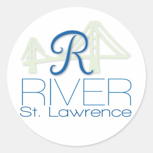 R River - Saint Lawrence Sticker (Voorkant)