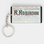 R Robinson Clipper zeilschip 1863 Sleutelhanger