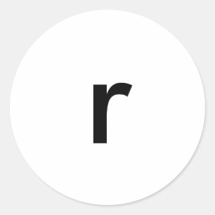 r ronde sticker
