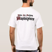 R.S.E [Schrijf Kunst, voer Masterstuk uit] (Wit T- T-shirt (Achterkant)