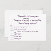 R.S.V.P. 3.5X5 PAPIERINVITATIE KAART (Voorkant / Achterkant)