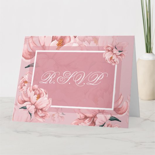 R.S.V.P Folded Wenskaart Kaart (Voorkant)