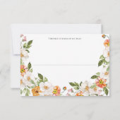 R.S.V.P. Kaart bloemige botanische bruiloft thema (Achterkant)
