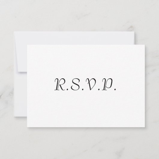 R.S.V.P. RSVP KAARTJE (Achterkant)
