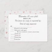 R.S.V.P. RSVP KAARTJE (Voorkant / Achterkant)