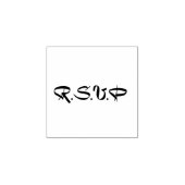 R.S.V.P rubber stempel (Afrduk)