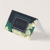 R.S.V.P smaragdgroen 20e verjaardag Kaart (Voorkant)