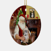 R-Santa-Shih Tzu (P) Keramisch Ornament (Rechts)