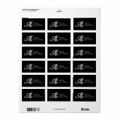 R Script "Diamond Bling"-label Etiket (Full Sheet)