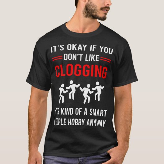 R Slimme Mensen Verstoppen Clogger T-shirt (Voorkant)