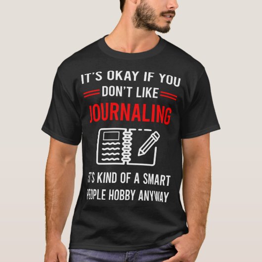 R Smart People Journaling T-shirt (Voorkant)